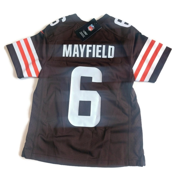 Nike Cleveland Browns Jersey Youth Size XL (18/20) Baker Mayfield #6 On Field - Picture 6 of 8
